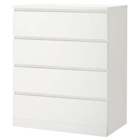 Smooth running <b>drawers</b> with pull-out stop. . Ikea malm dresser 4 drawer